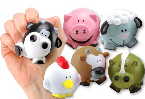 Farm Animal Squeeze Balls
