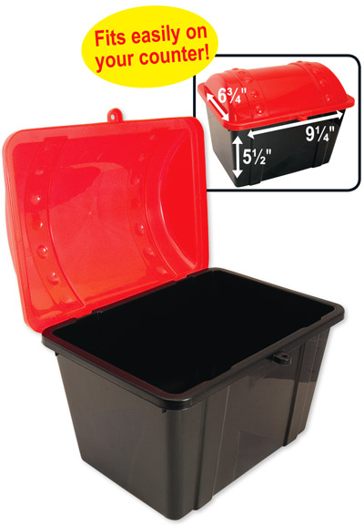 Jr. Treasure Chest - Red & Black Toys