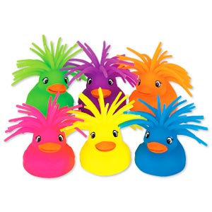 Neon Puffer Duck Toys