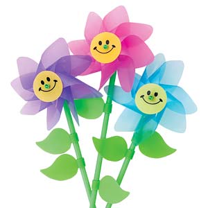 Smile Face Flower Pinwheels