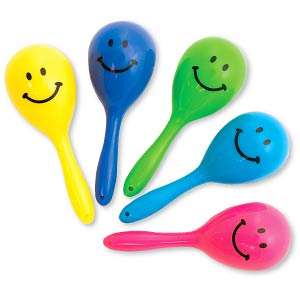 Smile Face Mini Maraca Toys